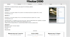 Desktop Screenshot of help.foobar2000.org