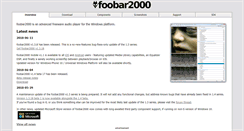 Desktop Screenshot of foobar2000.org