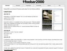 Tablet Screenshot of foobar2000.org